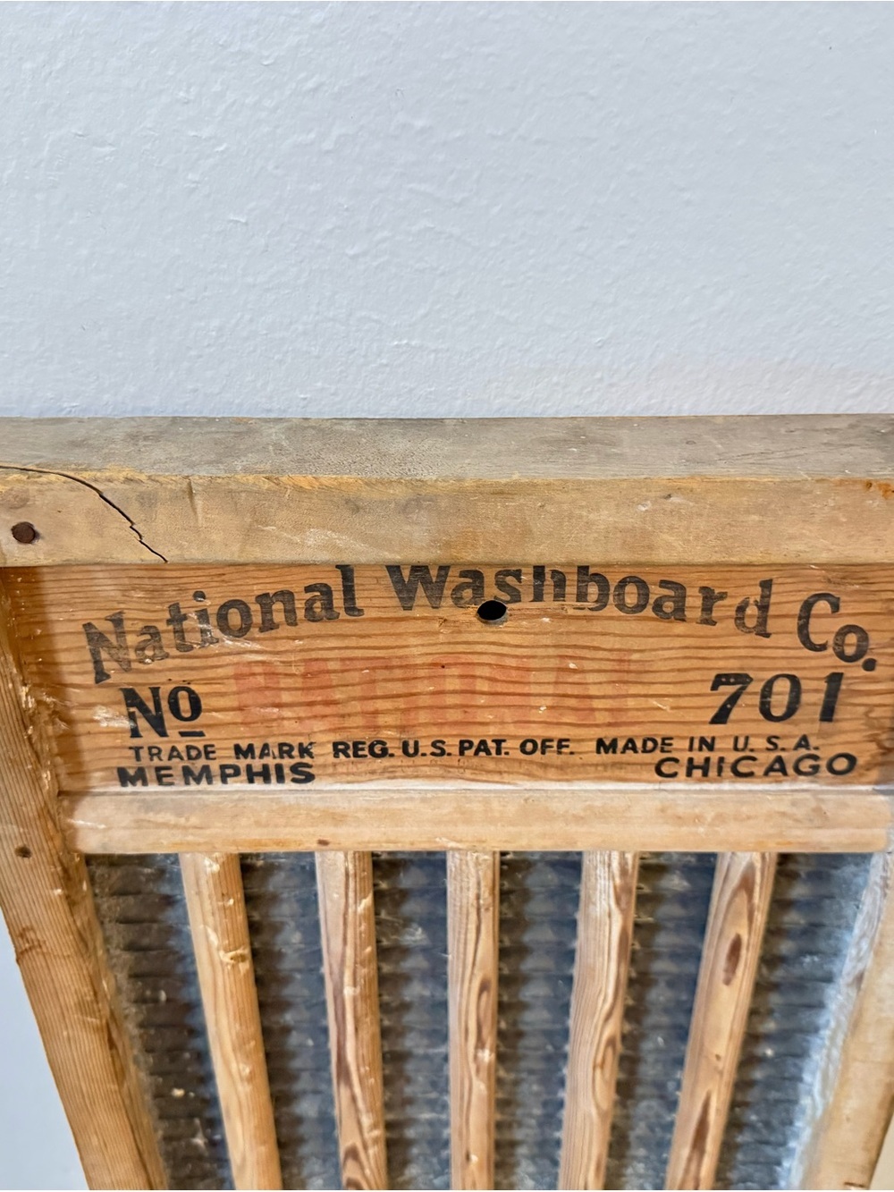 National Washboard Co. No. 701 Washboard | Made in USA - Picture 5 of 12